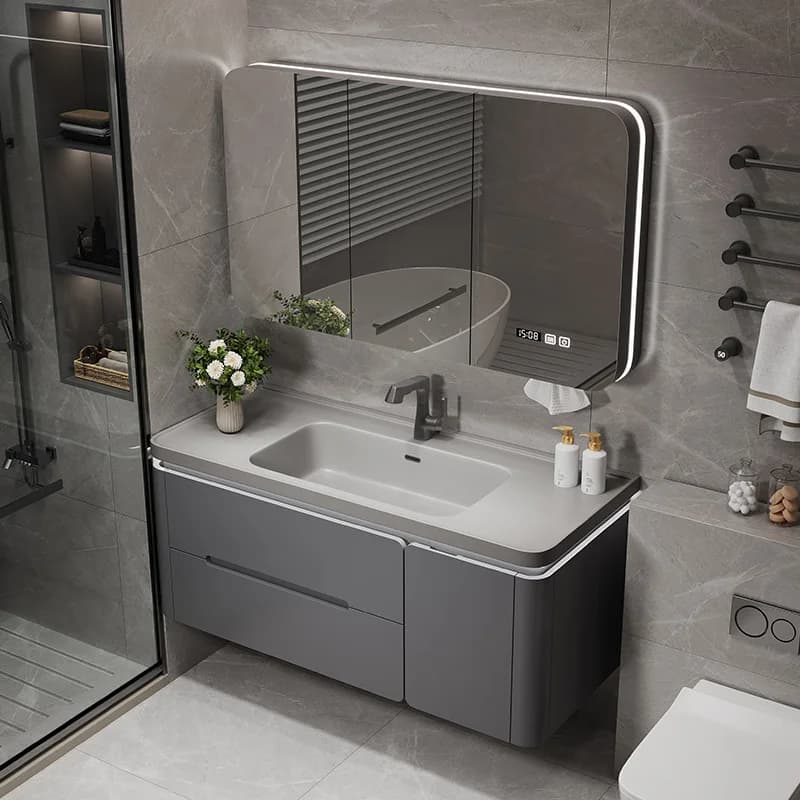 Cassetti Display Armadietto da bagno Armadio moderno WC Desgin Armadietto da bagno Specchio Organizzatore Lavello Gabinete Mobili alla moda