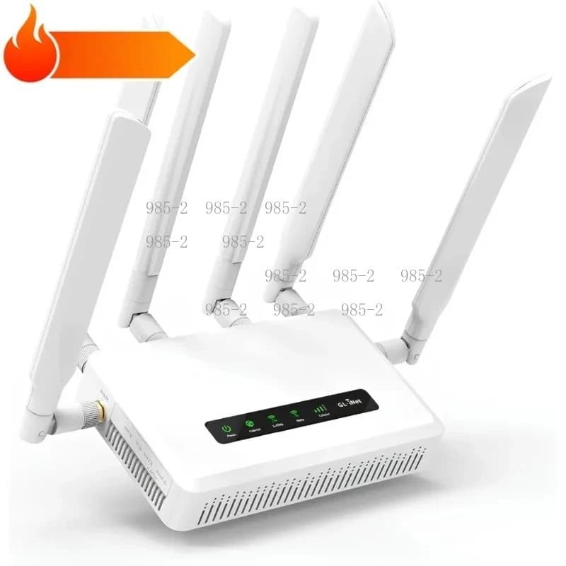 Router WiFi 6 5G per Casa e Camper, Antenne Staccabili, Gateway Cellulare Dual-SIM, Attrezzatura IoT