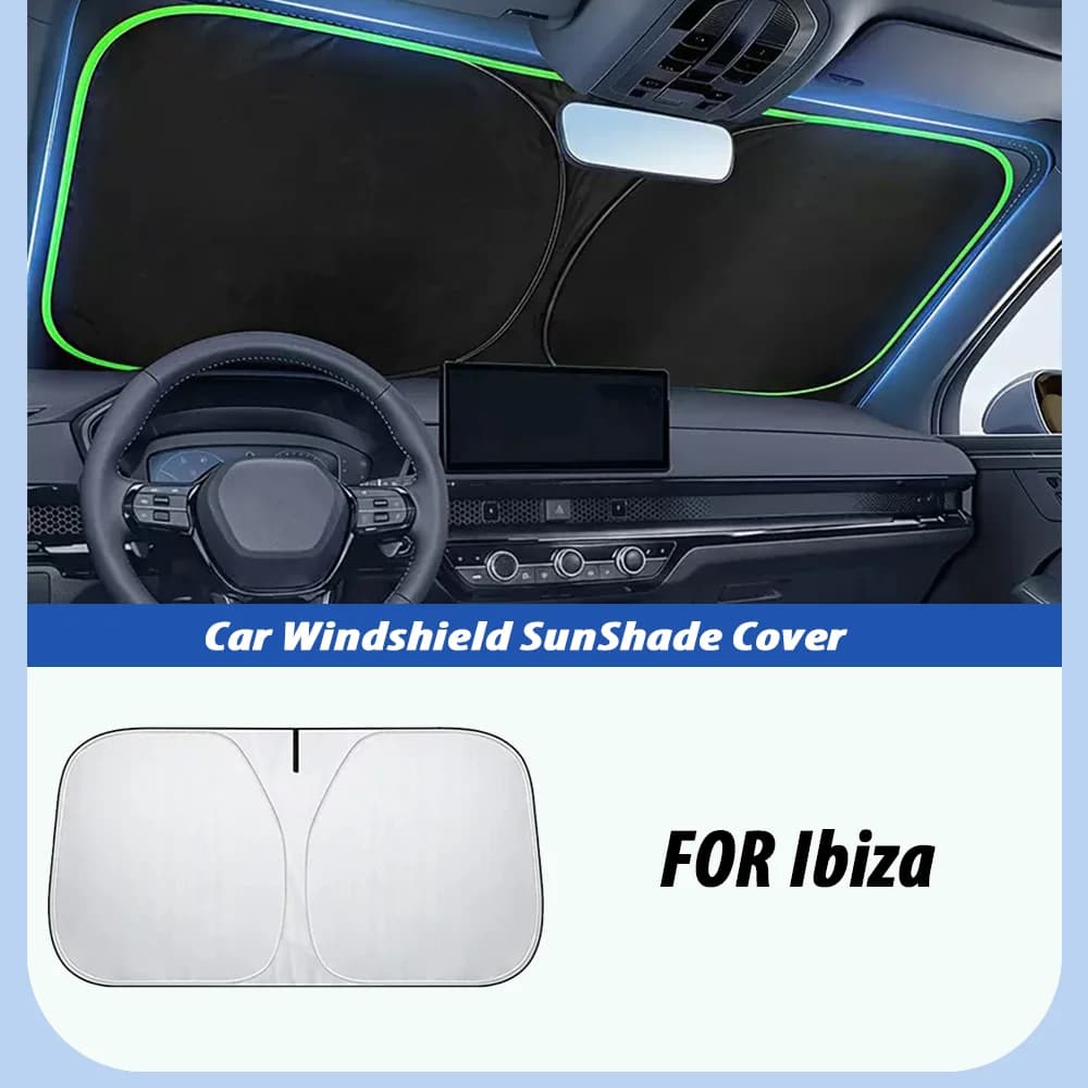 Car Windshield Sun Shade Cover Front Window Sun Visor Protection Foldable Car Curtains for Ibiza Leon Arona Ateca Altea Arosa