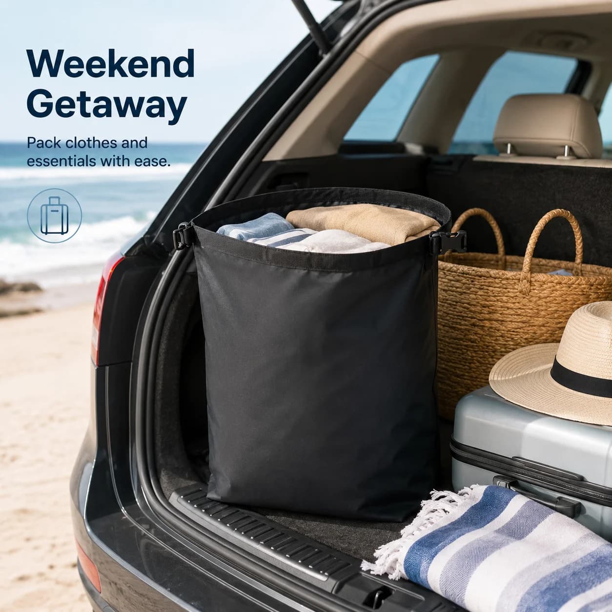 1 extra large travel laundry bag, laundry storage bag, easy to put into a laundry basket, travel essential laundry bag, storage
