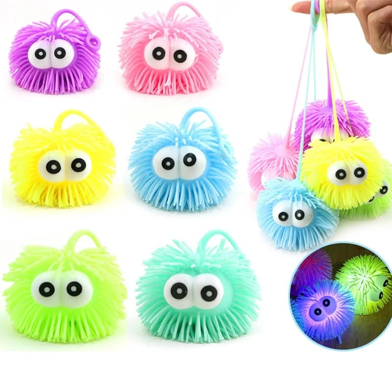 Divertenti occhi pop palla antistress palla rimbalzante giocattolo sensoriale antistress giocattoli agitarsi palline luminose per bambini adulti regalo festa di compleanno