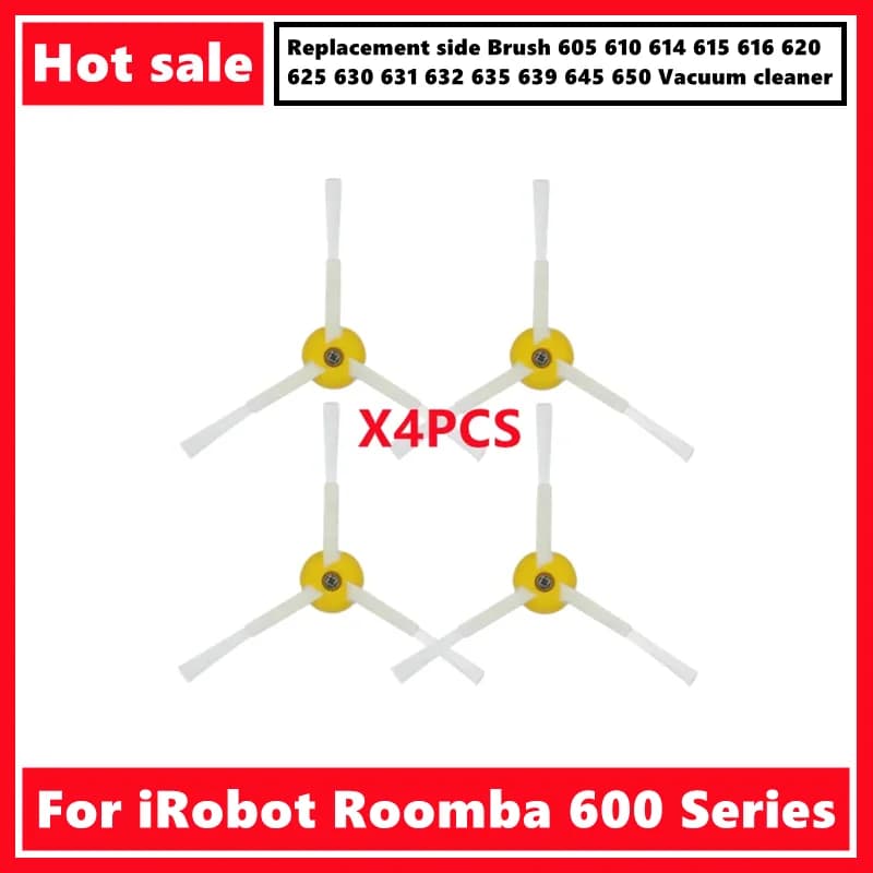 Spazzola laterale di ricambio per iRobot Roomba serie 600 605 610 614 615 616 620 625 630 631 632 635 639 645 650 Aspirapolvere
