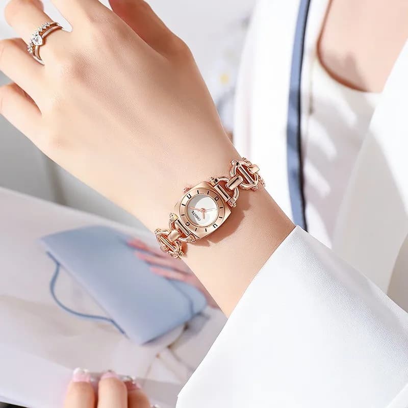 Orologio da Donna alla Moda, Orologio al Quarzo di Lusso Leggero con Catena, di Nicchia, di Alta Gamma, per Studentesse e Feste