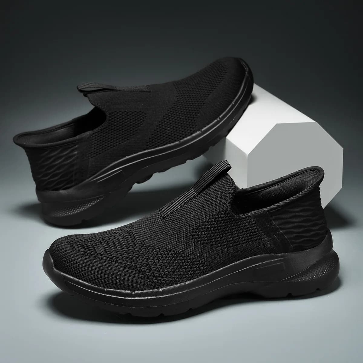 Scarpe Casual Traspiranti in Maglia per Uomo e Donna Primavera-Estate, Scarpe Sportive Leggere Unisex Slip-on