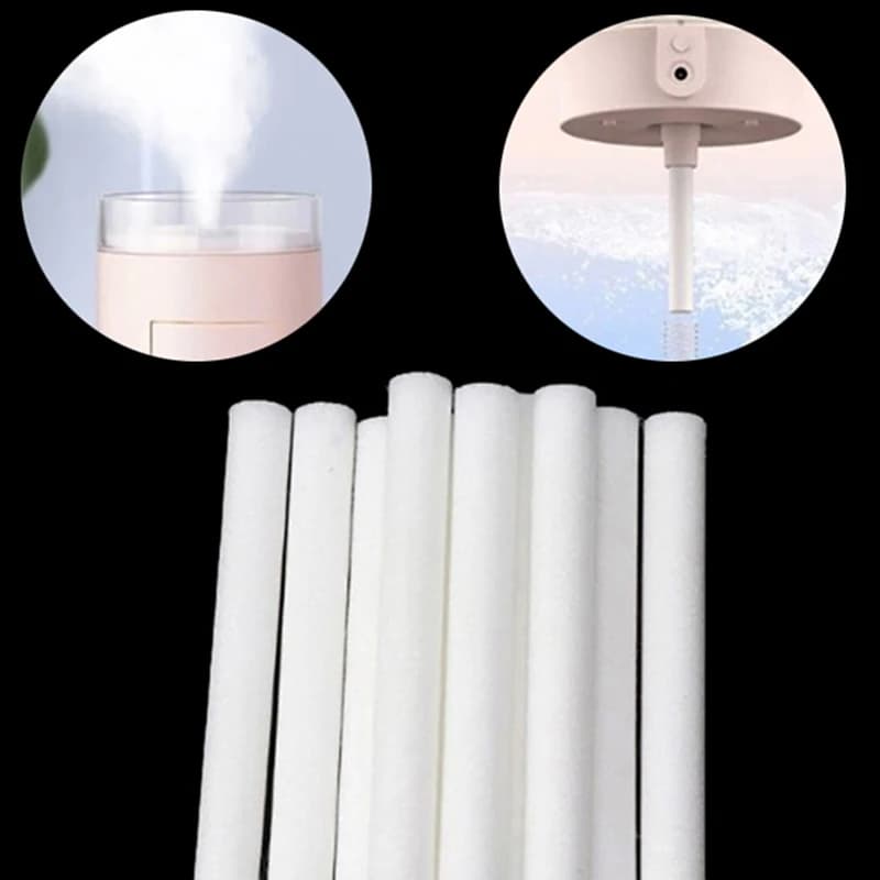 10 pz 8*200mm umidificatore filtro tampone di cotone nucleo USB aria umidificatore ad ultrasuoni diffusore di aromi sostituzione spugna di cotone Stick
