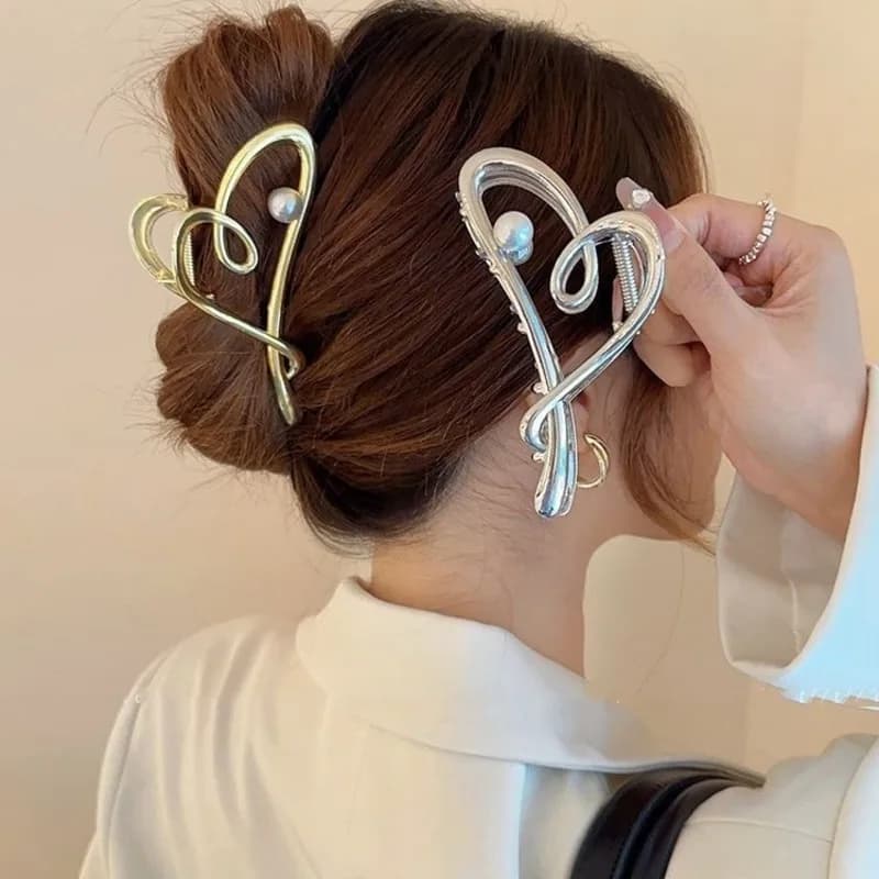 Moda Corea Metallo Irregolare Granchio Clip Barrettes Donne Elegante Squalo Mascella Artiglio Dei Capelli Clip Hairgrip Copricapi Accessori Per Capelli Della Ragazza