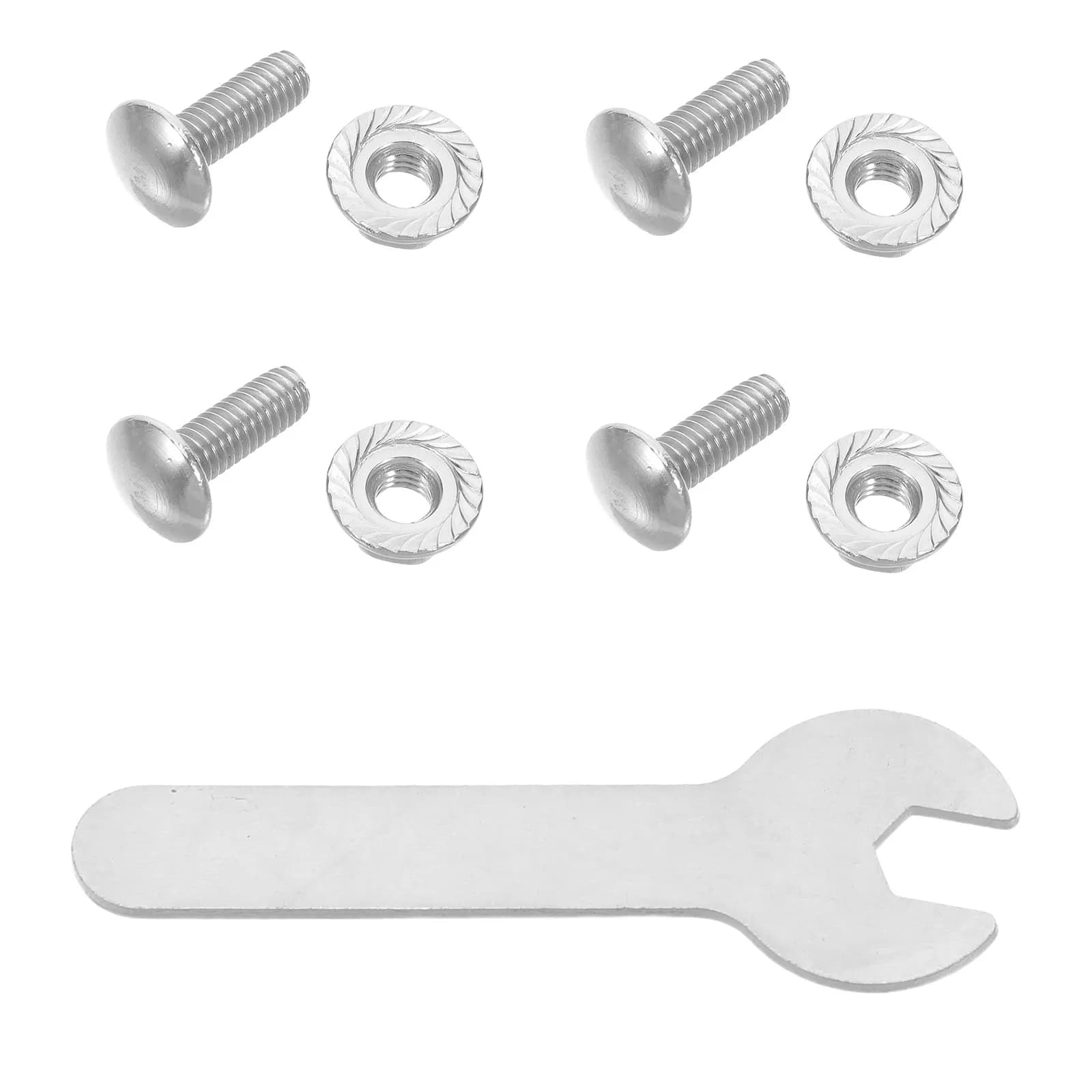 4 viti per manici di pentole con chiave inglese, viti di bloccaggio per coperchi di pentole, viti di fissaggio per riparazione di manici di padelle e casseruole