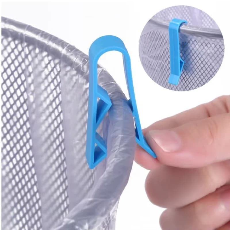 Clip di fissaggio per cestino dei rifiuti da 2-24 pezzi, clip per sacchetti della spazzatura, pratico supporto antiscivolo per sacchetti della spazzatura, strumenti per sigillare sacchetti di snack