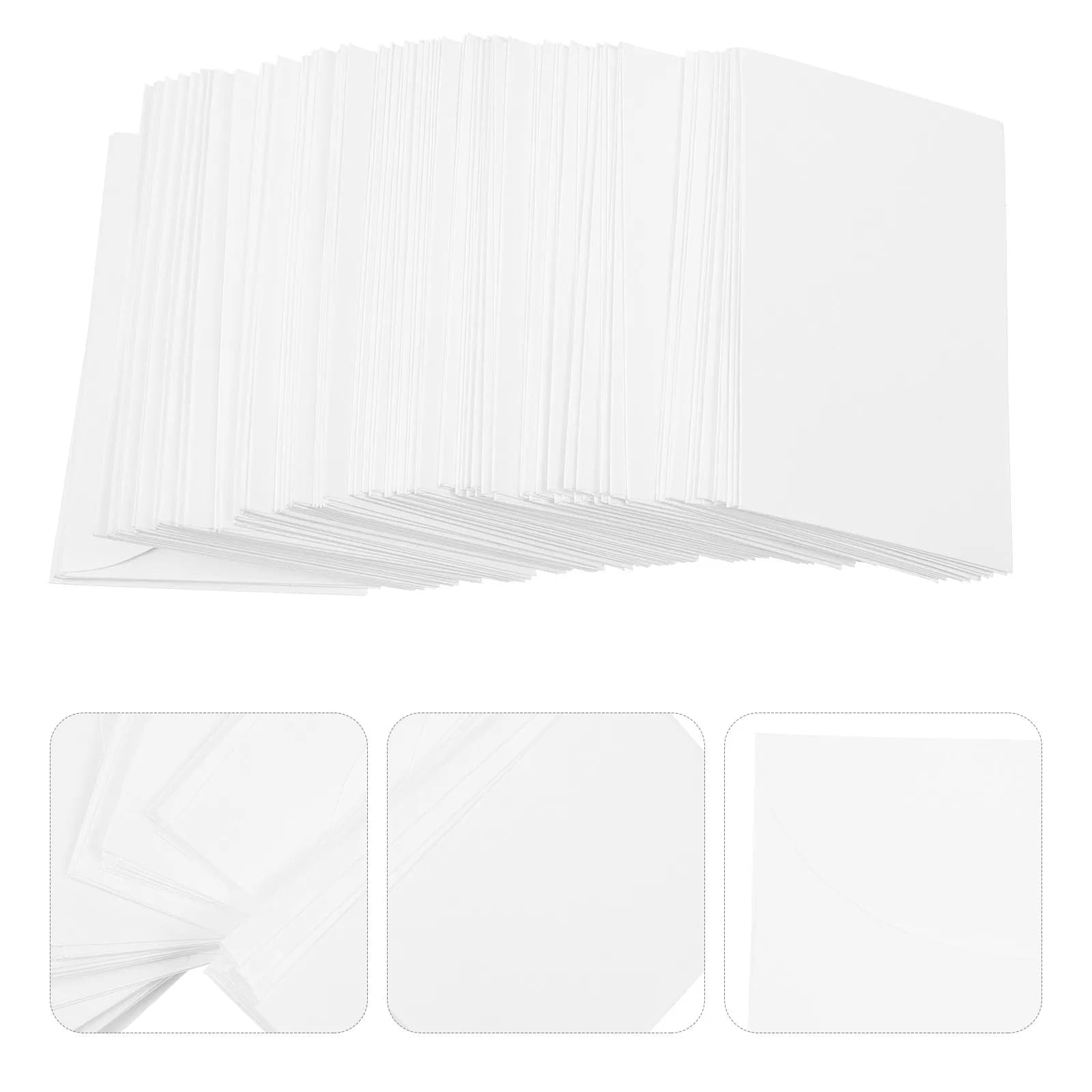 100 Buste Porta Documenti Vuote in Carta Spessa con Chiusura a Cordoncino, Porta Cartoline, Buste per Documenti, Cartelle per Progetti, Buste per Spedizioni
