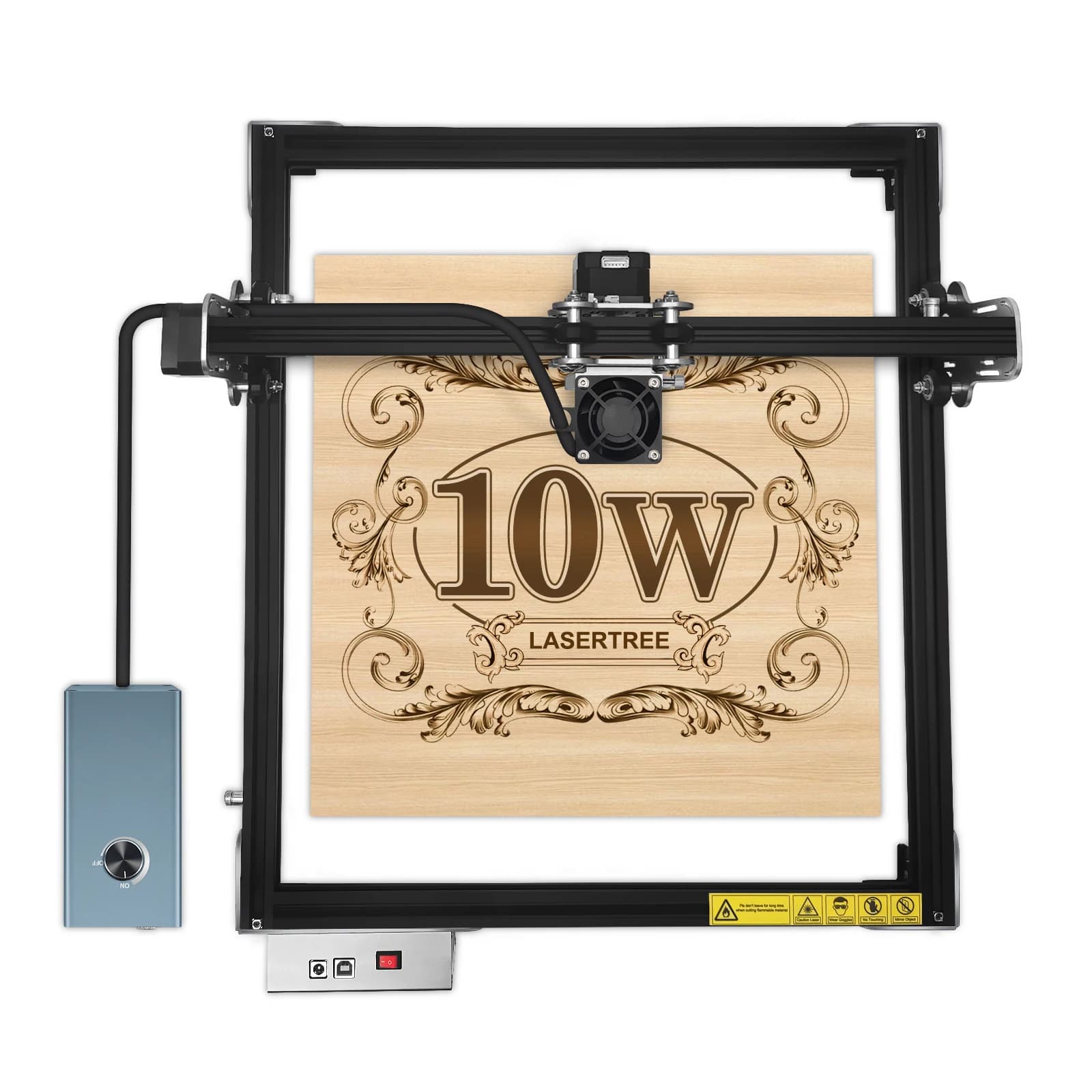 New Laser Mini Engraving/Cuting Machine, Easy to Use, for Wood/Vehiter/Compensated/MDF, AI Support, Air Cooling