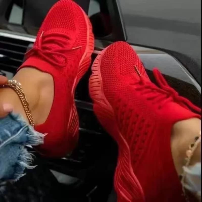 Sneakers da Donna 2026 Traspiranti Casual con Lacci, Scarpe Basse da Donna Primaverili Vulcanizzate, Zapatillas De Mujer