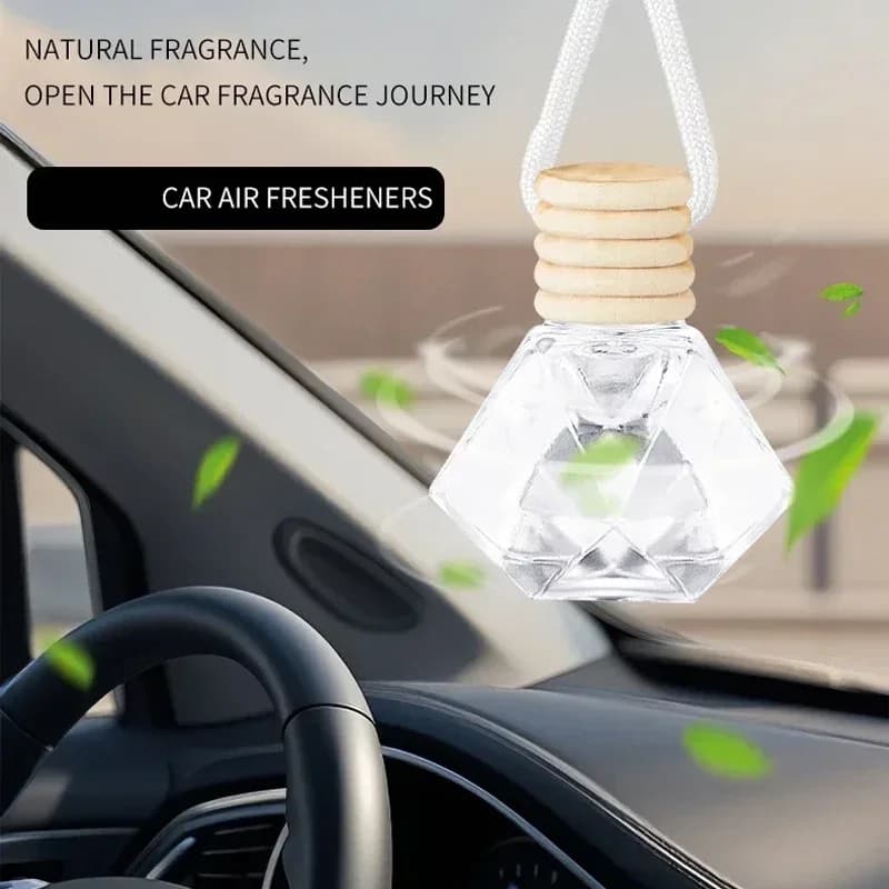 Diffusore di profumo per auto, bottiglia di acqua profumata, ciondolo per auto, 1 pezzo, bottiglia vuota da appendere per auto, profumo per aromaterapia