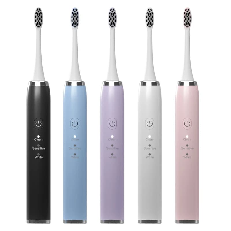 Rechargeable sonic type in OEM PC material electric toothbrush factory with soft bristles and long battery life