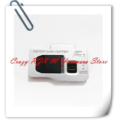 Nuove parti di riparazione originali GX9 per Panasonic Lumix DC-GX9 Porta batteria Coperchio porta batteria (Argento)