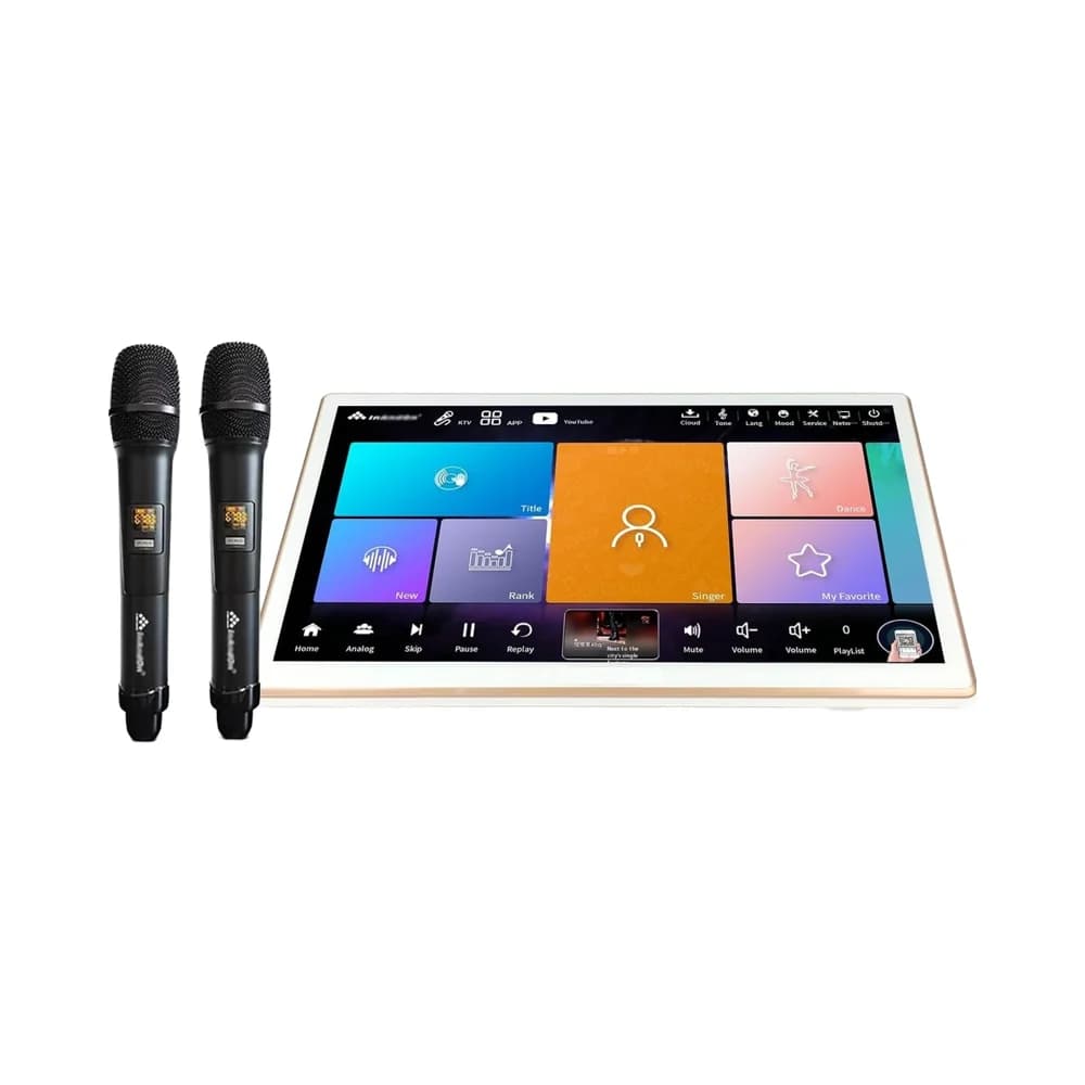 2025 Inandonkod Touch Screen da 18,5 pollici Sistema di macchina per karaoke all-in-one Microfono KTV Canto Cloud gratuito Scarica il nuovo lettore karaoke