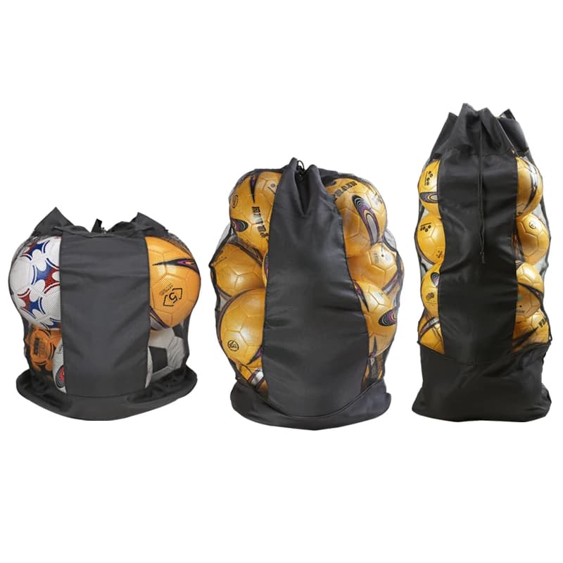 Borsa per palline a spalla singola Borsa da pallavolo per basket da calcio di grande capacità Borsa a rete a spalla singola Borsa per palline grande