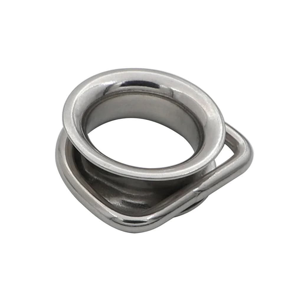 Stainless Steel 316 D Ring Thimble Marine Hardware Fittings for Sun Shade Sail Wire Rope Connection Rigging Accessories
