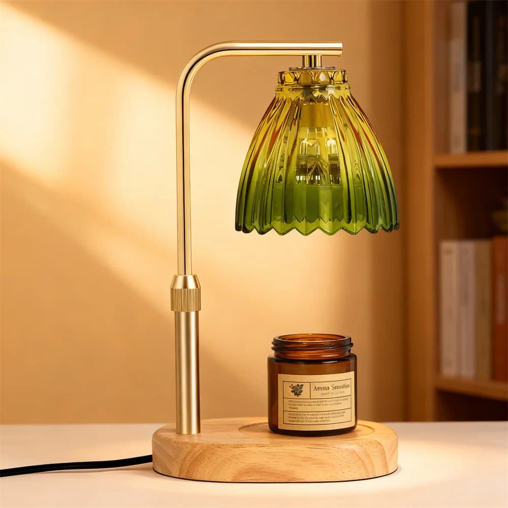 Scaldacera lamp with Timer and Dimmer, Height Adjustable, Electric Scaldacera for Candles in Barattolo, Birthday Gifts and Opening Home