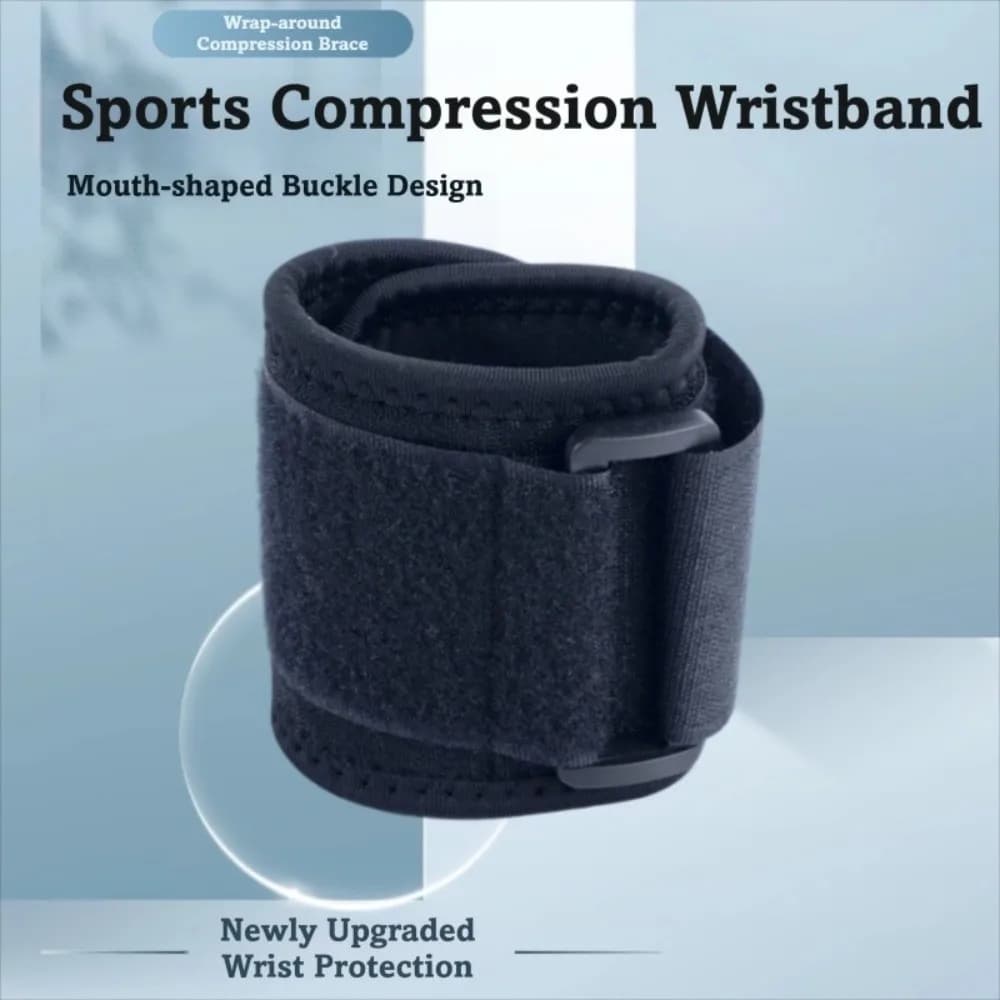 Supporto per Polso Traspirante, Fascia Compressiva Morbida Regolabile, Braccialetto di Sicurezza per Sport e Palestra