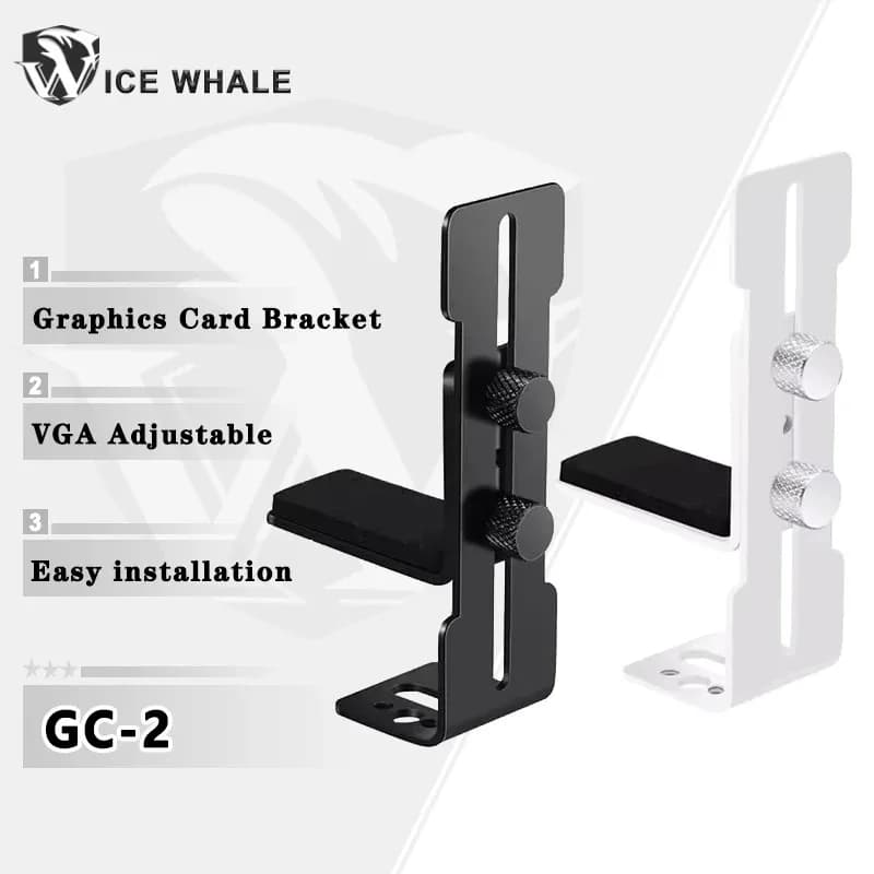 ICE Whale GC-2 Graphics Card GPU Support Bracket Seaview Room Case Fan Position Fixed Prevent Video Card VGA sagging Adjustable