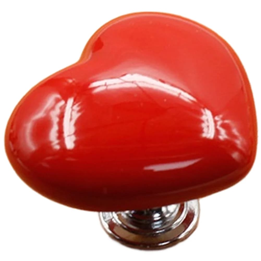 Maniglie e pomelli moderni in lega di zinco a forma di cuore per mobili, armadietti e serbatoi WC, accessori per bagno