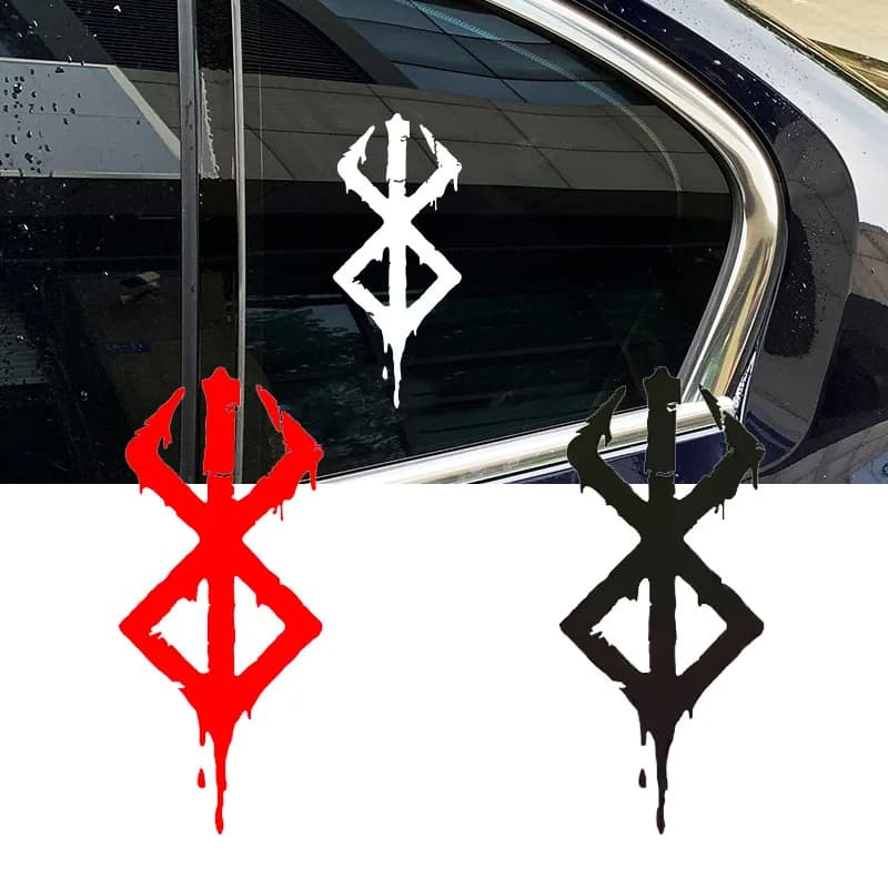 Berserker Motorcycle Sticker, Waterproof Vinyl Decal, Multi-use Decor for Helmet Car Window Electric Scooter