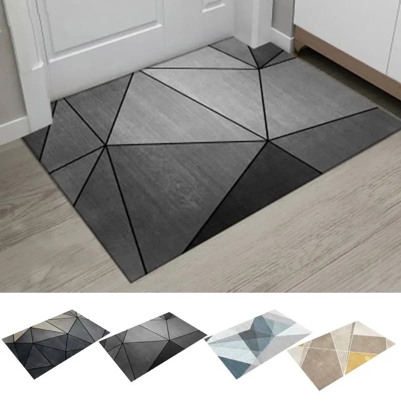 Nordic Absorbent Bathroom Non-slip Foot Mats Outdoor Porch Entrance Door Mat Living Room Carpet Home Rug Bath Mat Flooring Rugs