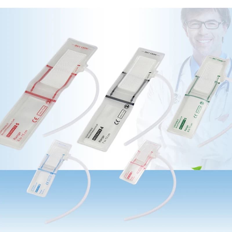 1-5 # compatibile Monitor per la pressione arteriosa, materiale TPU trasparente usa e getta, serie per neonati con il grande monitor paziente