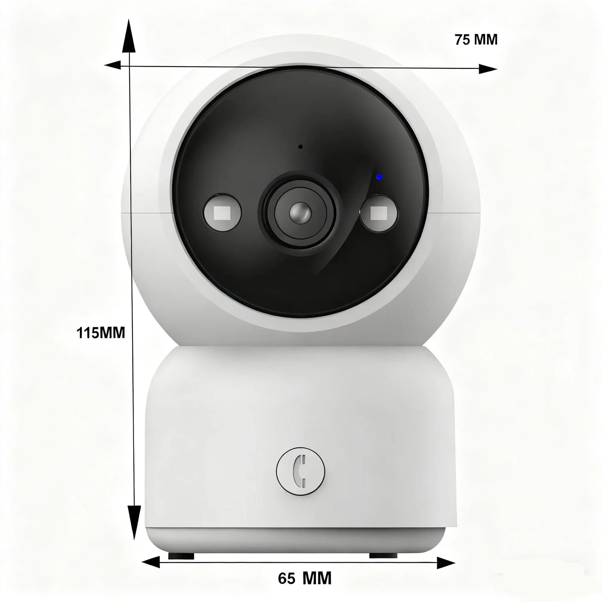 Monitor per Bambini Wireless M601 con Telecamera CMOS 3MP, Visione Notturna, Audio Bidirezionale, Funzione Pan-Tilt e Scheda di Memoria93