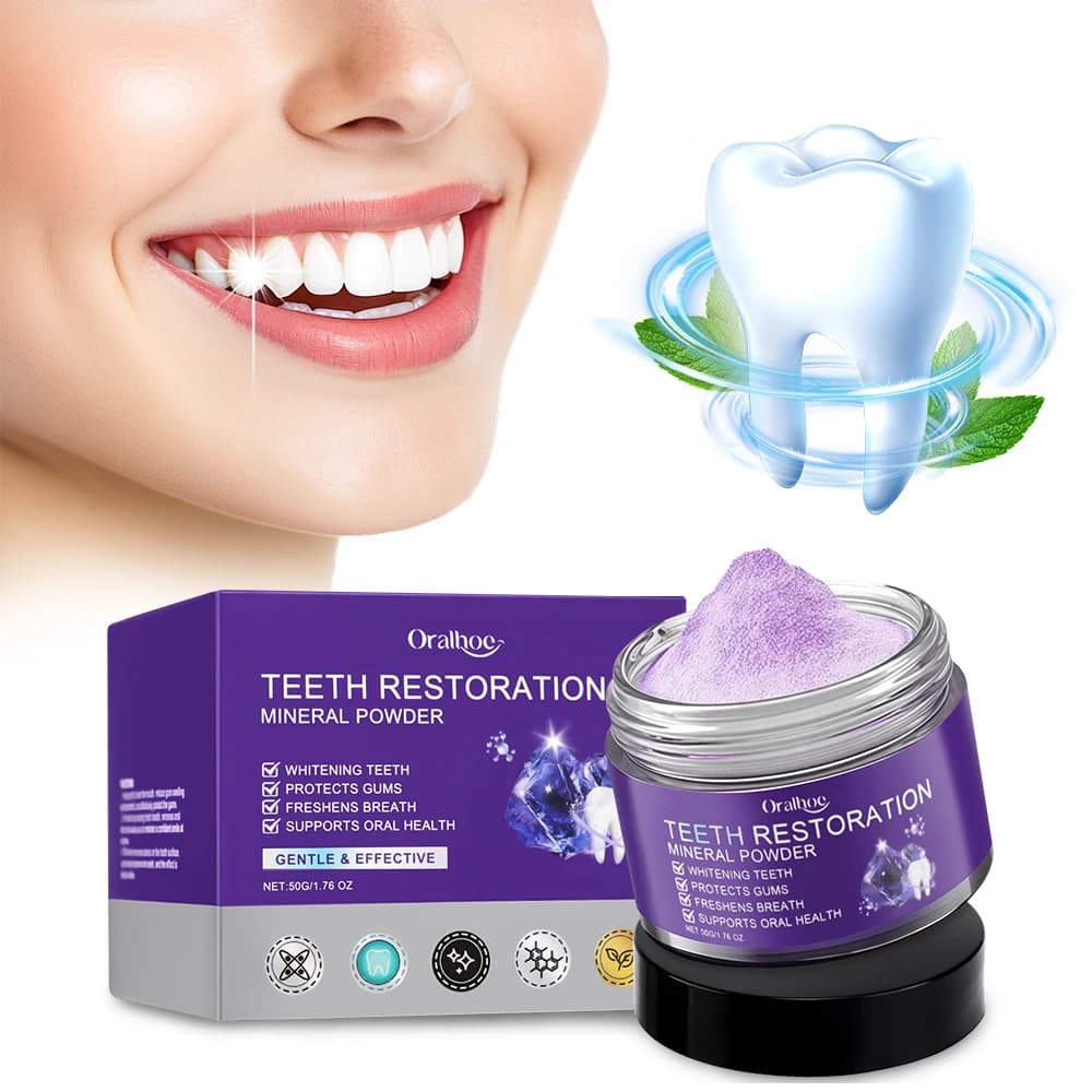1/2/3pc Tooth Whitening In Powder Mineral Tooth Restore Remove Oral Macchia Clean Fresh Food Purple Tooth Whitening