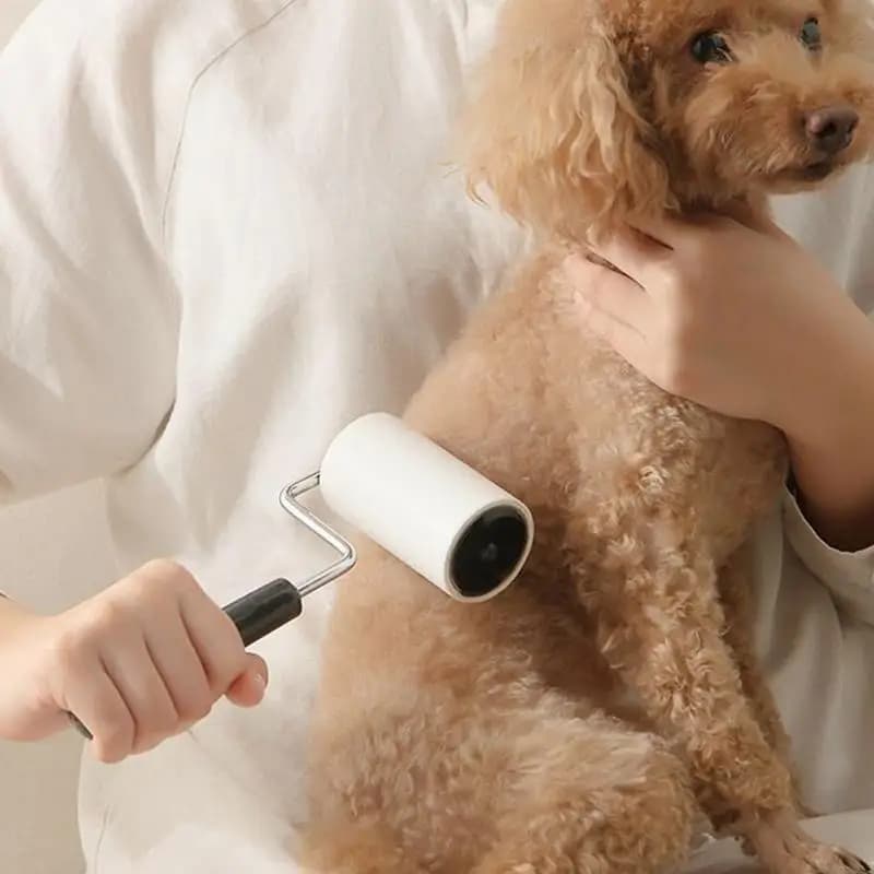 Rullo per rimozione peli di cani per rimozione peli di animali domestici con strumento multifunzionale portatile per toelettatura di animali domestici a forma di gatto per tappeti per scale da letto