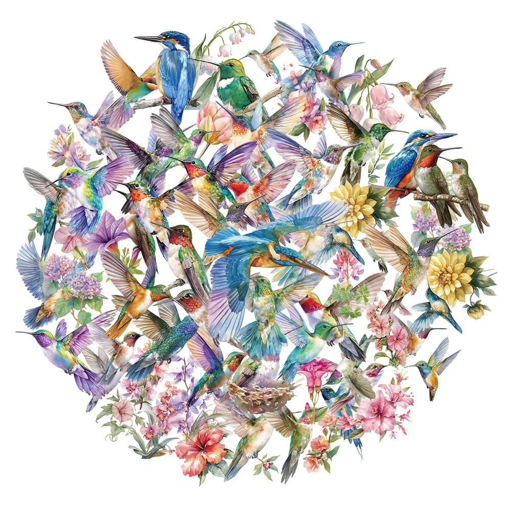 50/100 pezzi adesivi PET colibrì carini adesivi impermeabili decorativi per bottiglia d'acqua per notebook per moto impermeabili e durevoli