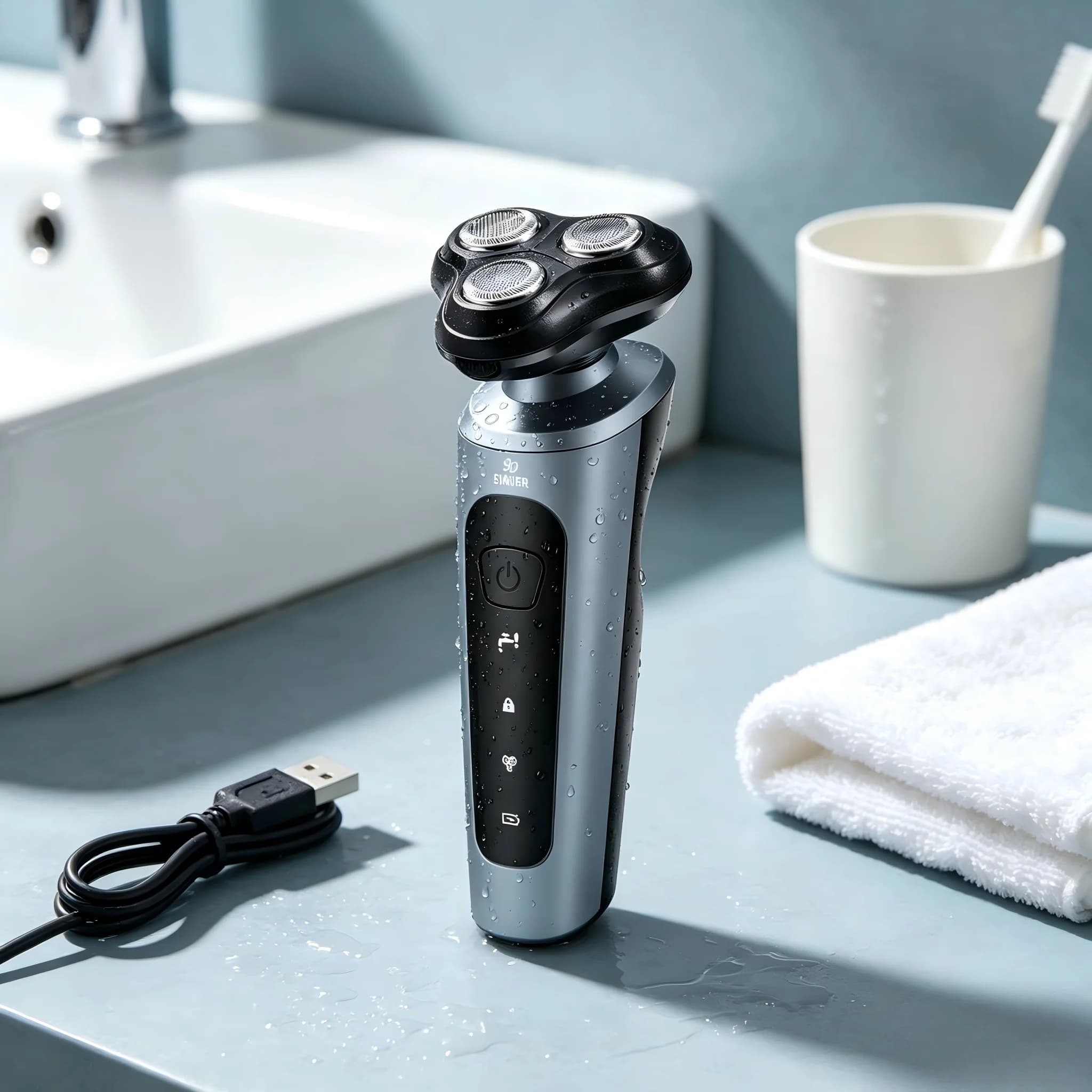 4 In 1 Multifunctional Rechargeable Electric Shaver Multi Floating Blade Full Body Wash High Power Car Use Beard Razor