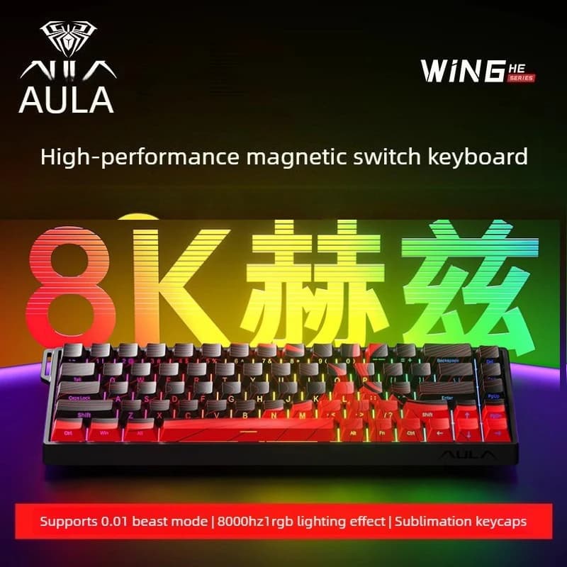 AULA WiN60/68HE teclado magnetico tastiera ad asse magnetico tastiera meccanica cablata personalizzata usb esports giochi desktop tastiere
