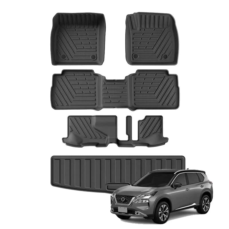 Tappetino per bagagliaio auto per Nissan X-Trail 2025-2026, tappetini in TPE per tutte le stagioni, impermeabili, rivestimento posteriore per bagagliaio, tappetini anti-sporco