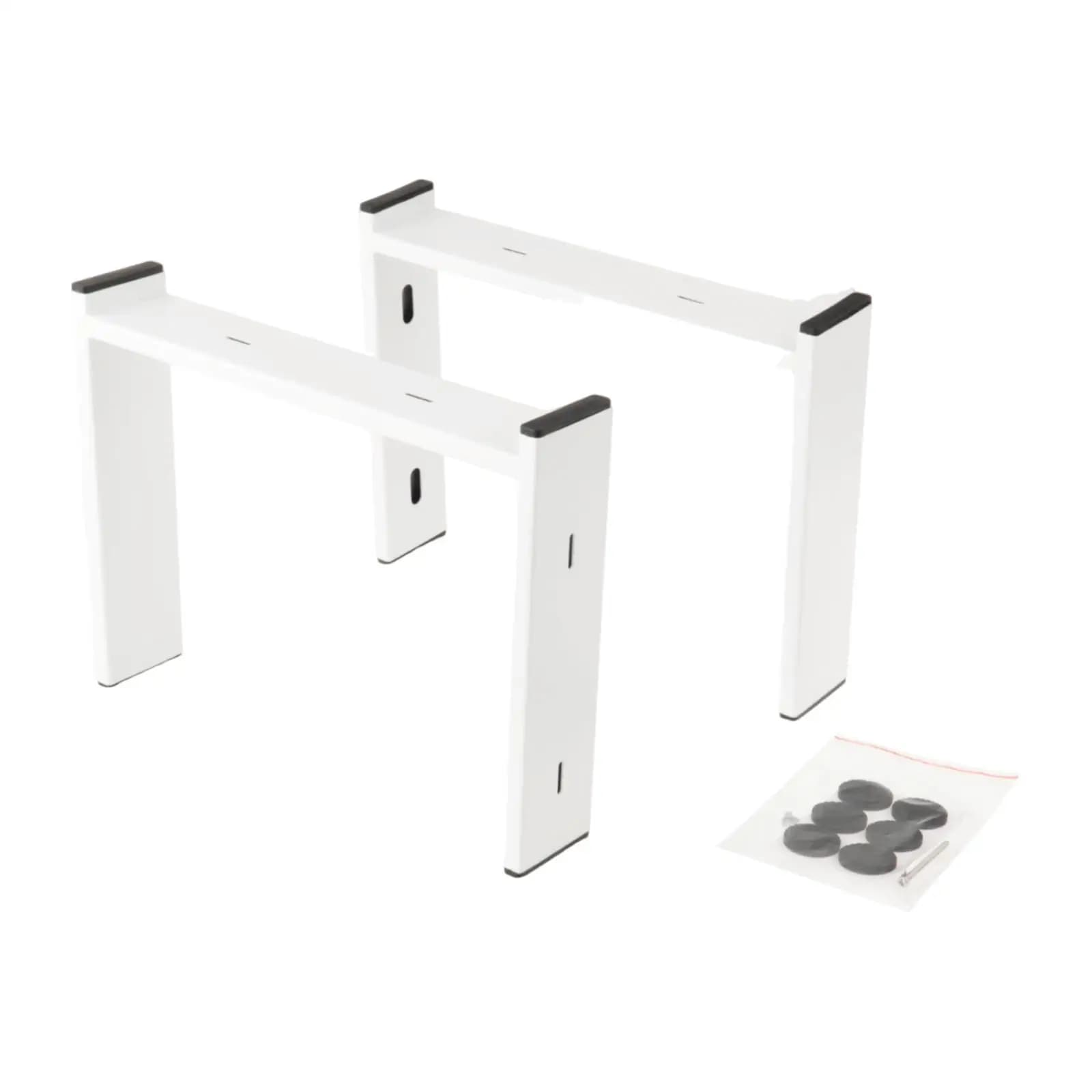 2 pezzi gambe alte supporto organizzatore accessori da scrivania artigianali supporti staffe per mensole supporti metallici per Maker 3 armadio da officina domestica