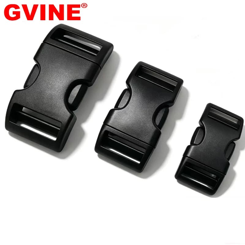 10Pcs Plastic Side Release Buckle for Backpack Straps 15mm 20mm 25mm 32mm Webbing Closure Detach Clips Dog Collar Accessories