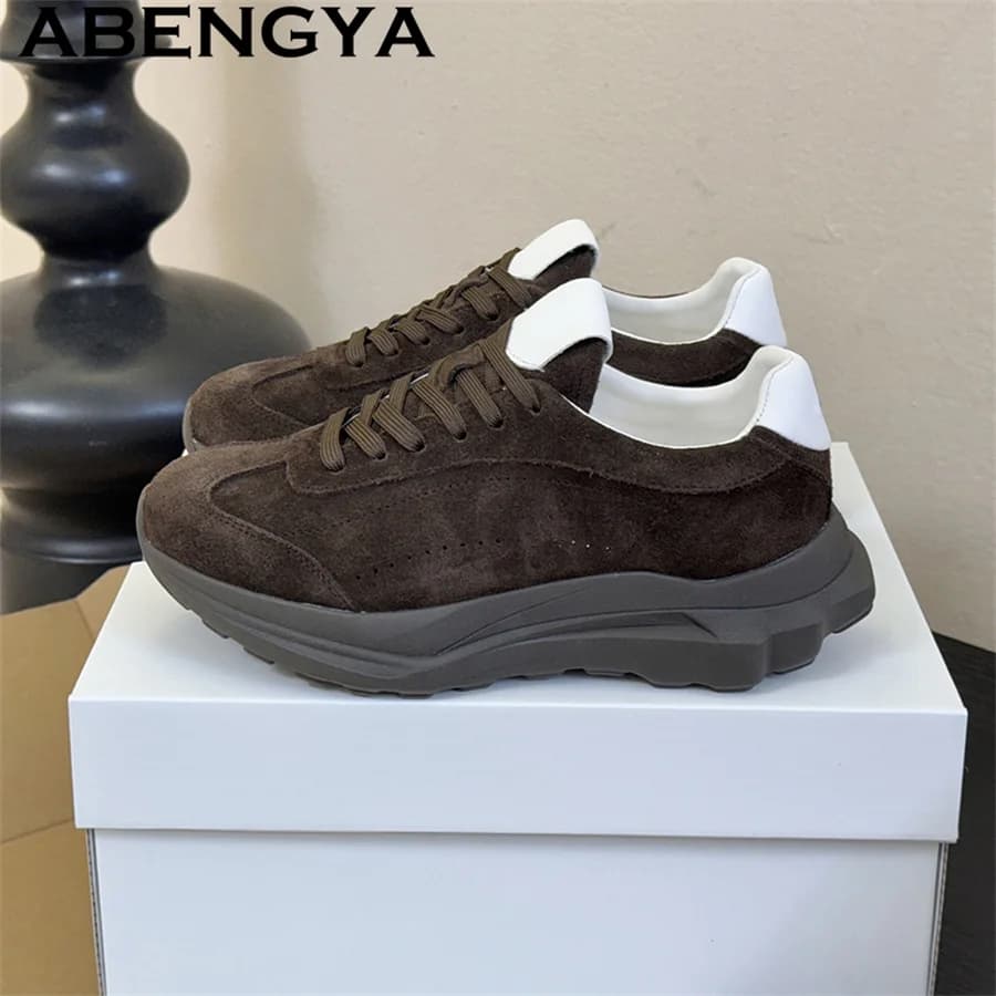 Women & Men Winter Casual Shoes Breathable Comfortable Running Shoes Oxfords Bottom Lacing Casual Sneakers Balance Shoes Mujer
