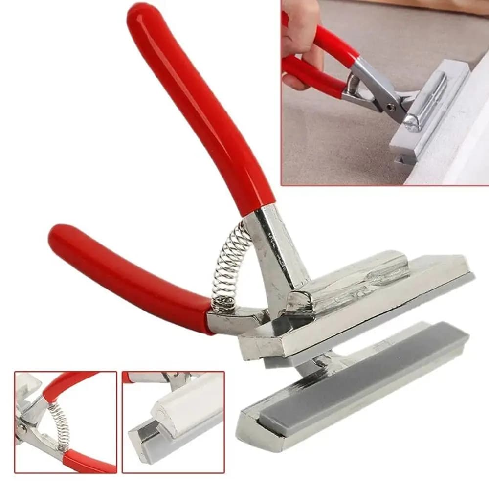 12 cm canvas pliers with non-slip red handle and sturdy grip, for canvases and frames, ideal for oil painting and artistic work