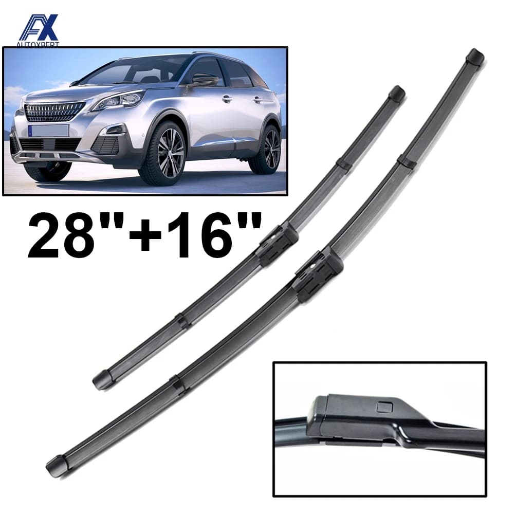 Auto Spazzole Tergicristallo Per Peugeot 3008 3008GT GT 2017 2018 2019 2020 MK2 Parabrezza Anteriore Tergicristalli Accessori Auto
