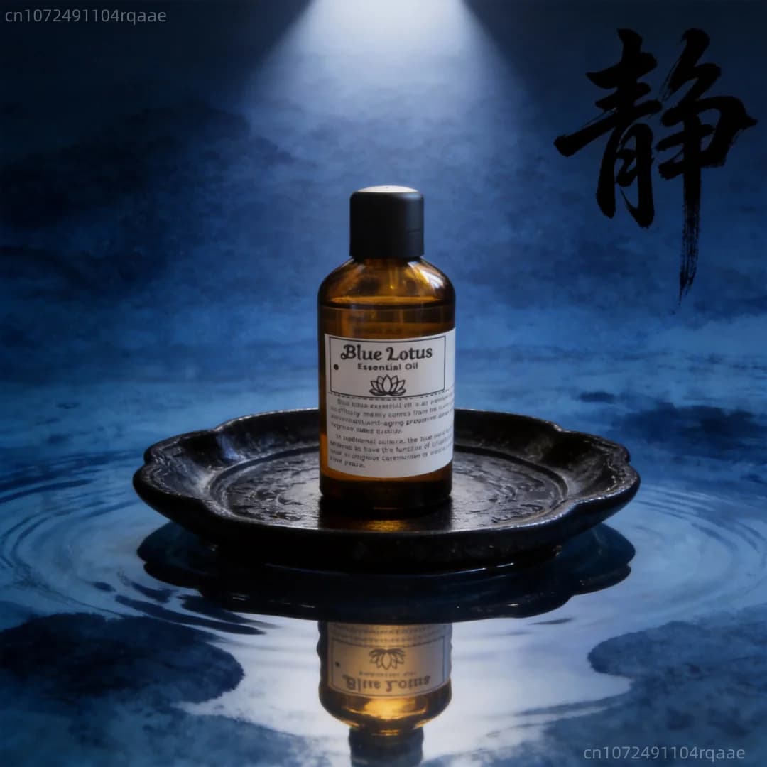 【100% Naturale】 Olio essenziale di loto blu per aromaterapia, diffusore, meditazione, rilassamento, aiuto per il sonno, olio profumato per la casa