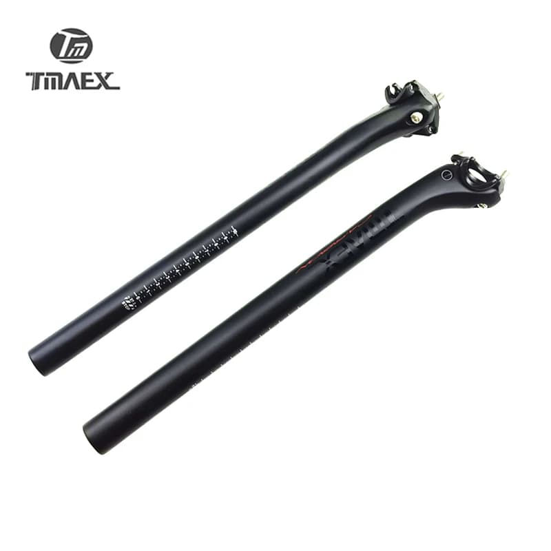 Tmaex-Carbon Reggisella MTB, Tubo Sella per Mountain Bike, Ultraleggero, Opaco, per Bici da Strada, 25mm, 27.2, 30.8, 31.6