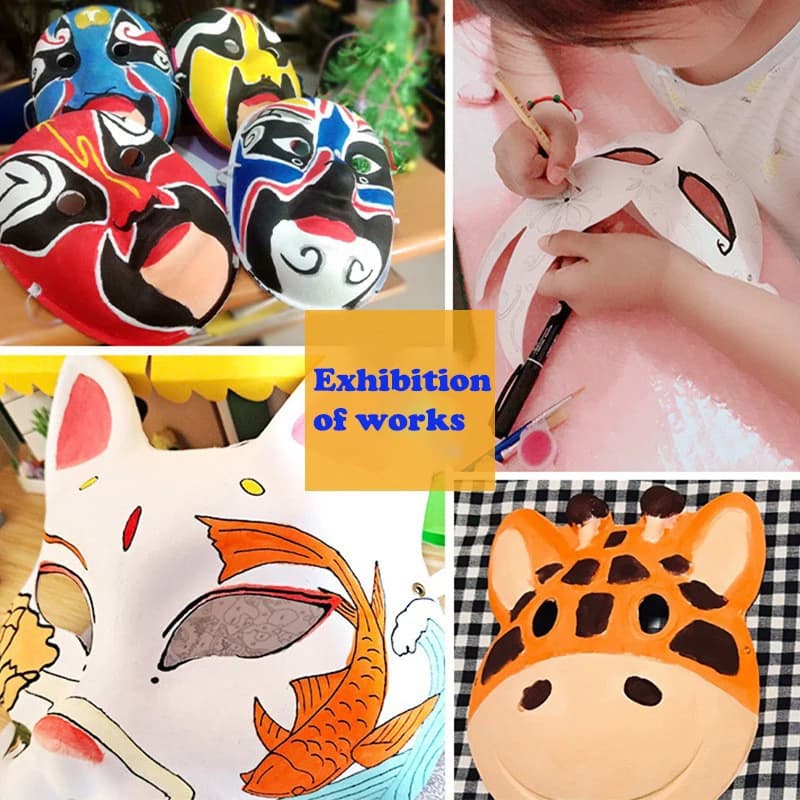 Maschera per il viso Mardi Gras 12 stili Maschera per feste Decorazione Maschera per feste semplice Carta per decorazioni Prestazioni di disegno