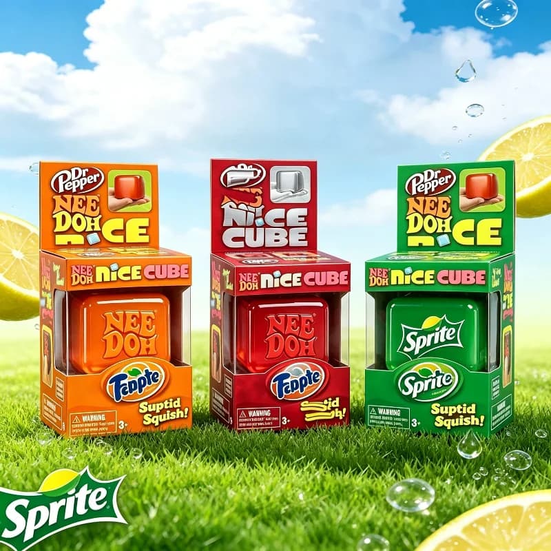 ! Soda Color Scheme Needoh Nice Cube Suptid Squish Morbido Giocattolo Antistress da Spremere con Scatola Colorata, Regali a Sorpresa e Puzzle