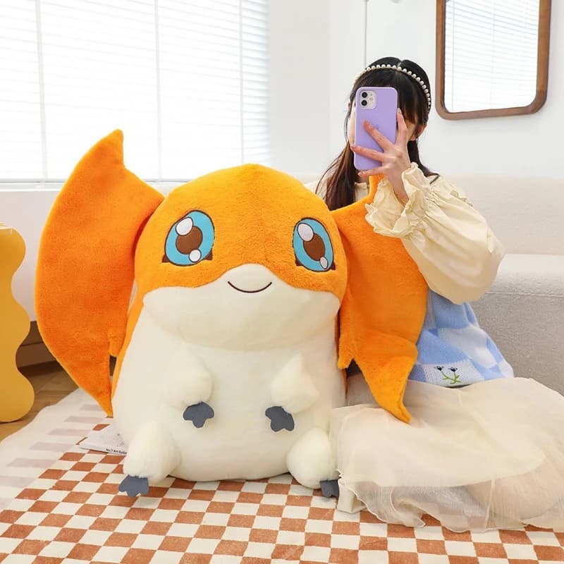 70CM Big Size Patamon Digimon Peluche Cartoon Anime Kawaii Peluche Confortevole bambola morbida Cuscino Ornamento Giocattoli per bambini Regali