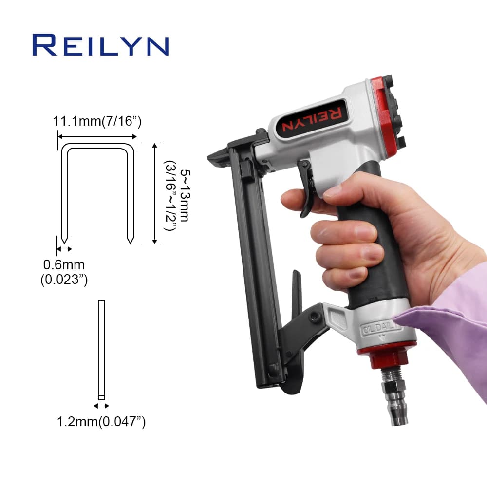 JITOOL1013J Cucitrice pneumatica 20Ga Pistola sparachiodi pneumatica per mobili Pistola pneumatica per tappezzeria Chiodatrice per incorniciatura