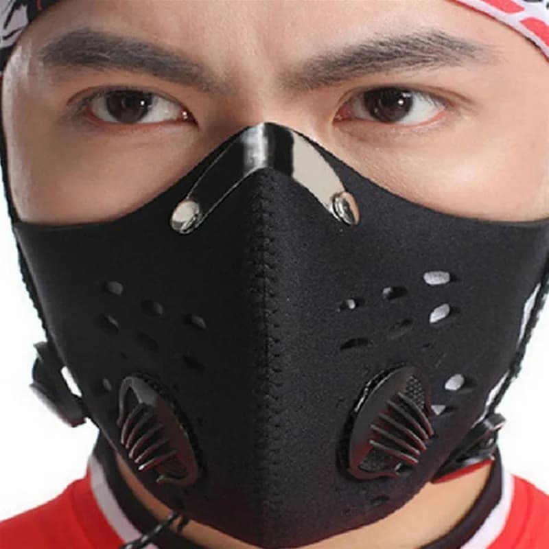 Cycling Mask with 1 piece of filters Breathable MTB Bike Cycling Mask Anti-dust Sports Running Face Cover