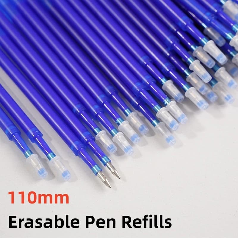 Ricariche per penne gel cancellabili da 110 mm Scrittura con manico lavabile da 0,5 mm Penna cancellabile magica per strumenti di scrittura per penne scolastiche Cancelleria Kawaii