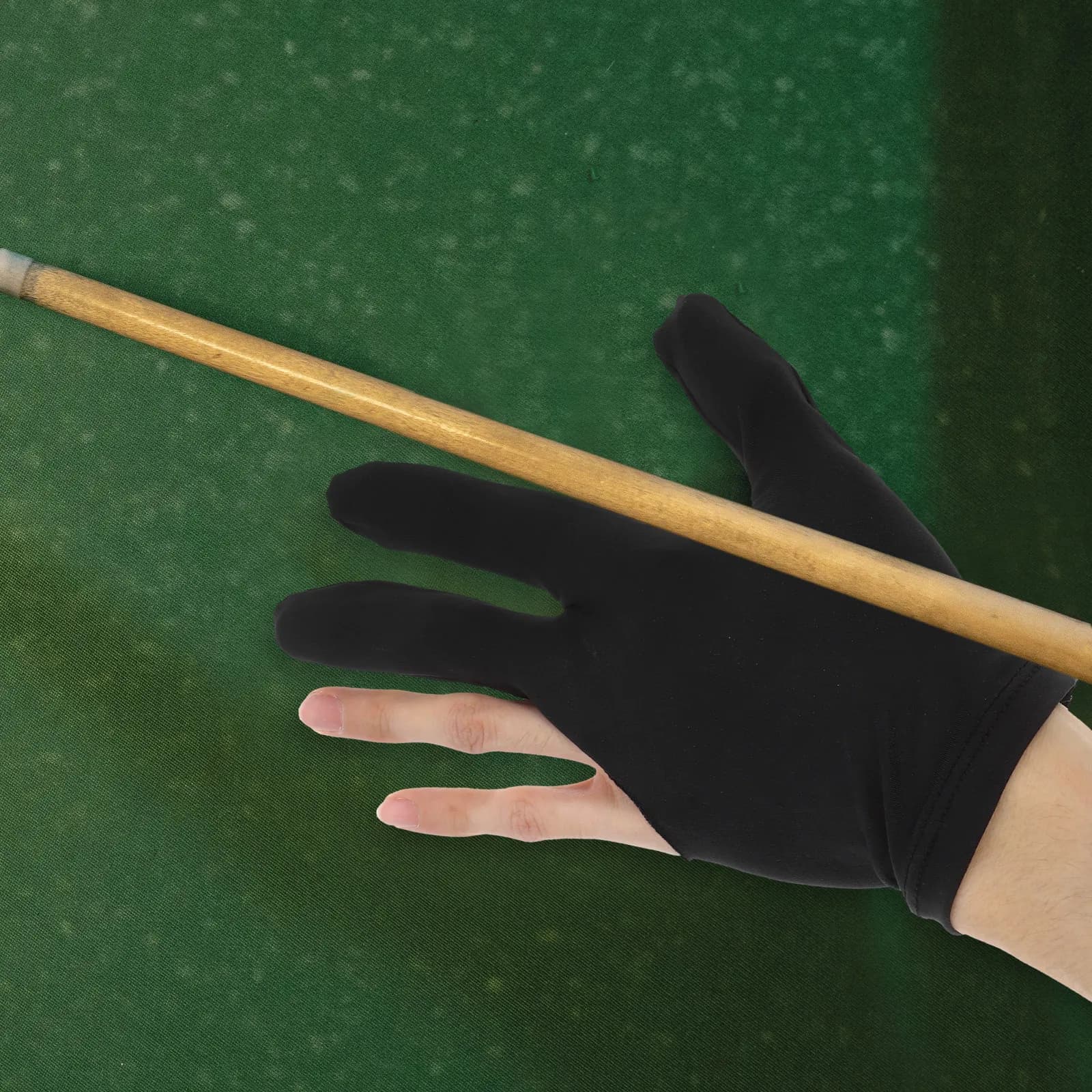 2 Guanti da Biliardo a 3 Dita, Elastici e Traspiranti, per Stecca da Snooker e Pool, Adatti per Uomini e Donne