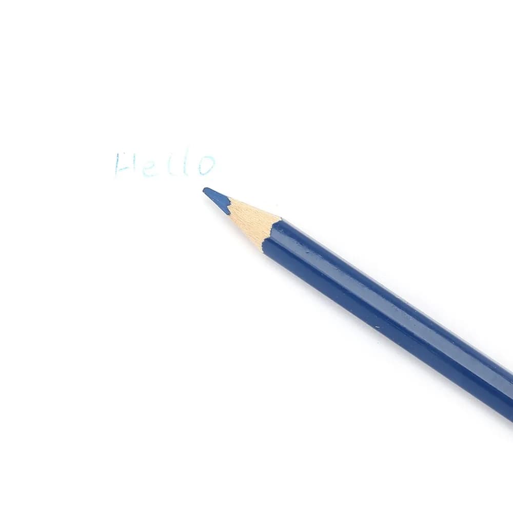 12Pcs Wooden Handle Fabric Marking Pencils Blue Ergonomic Design Water Soluble Pencils Tailor Chalk Pencils For Shoes DIY